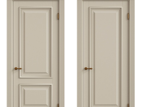  室内经典门3d模型 