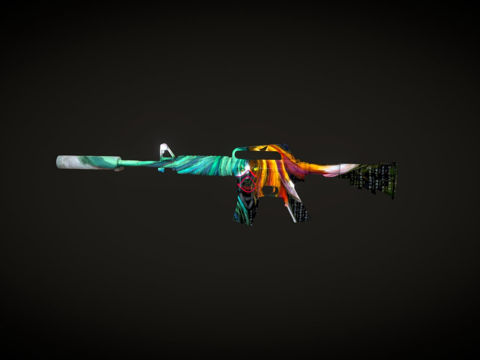  M4a1S狐仙3d模型3d模型 