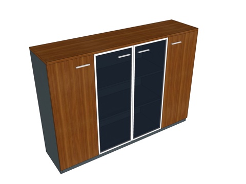  文件柜 办公家具su模型 