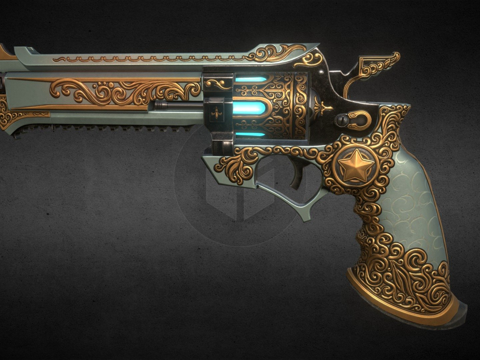  警长枪v103d模型 