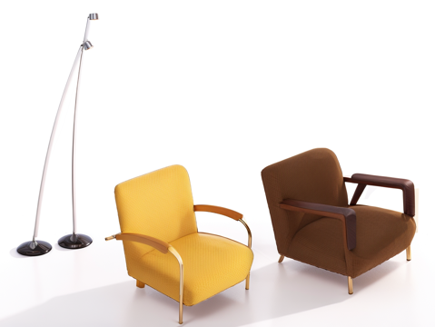  沙发茶几su模型 