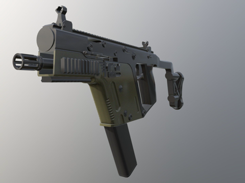  克雷斯矢量45ACP冲锋枪3d模型 