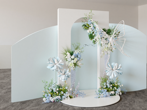 现代活动美陈摆件su模型