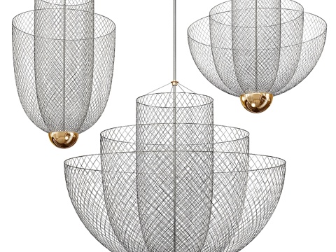  Moooi 网状几何吊灯3d模型 
