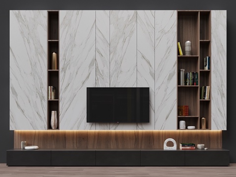  电视区域243d模型 