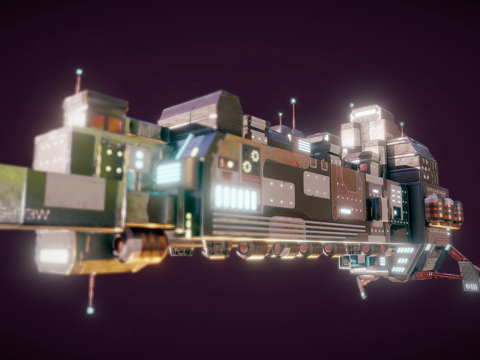  银河飞船3d模型 