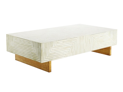  现代意式轻奢条纹茶几3d模型 