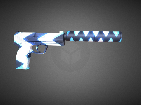  USP质子枪3d模型 