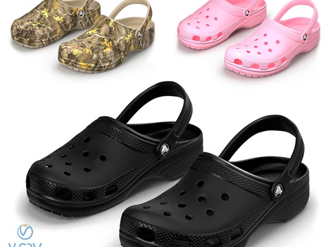  Crocs经典款3d模型 