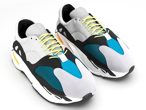  adidas yeezy wave 7003d模型 