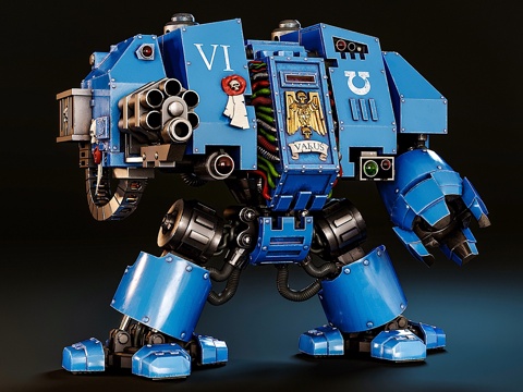  无畏级太空陆战队3d模型 