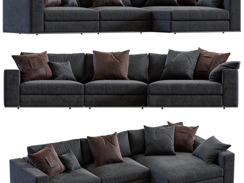  Minotti Hamilton沙发3d模型 