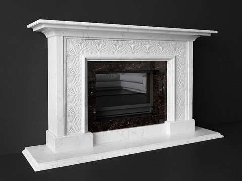  壁炉门户3d模型 