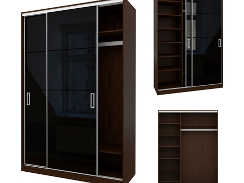  诺曼床头柜3d模型 