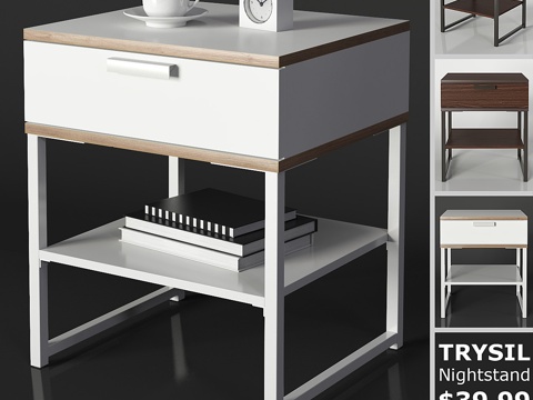  宜家TRYSIL床头柜3d模型 