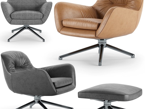  Minotti Jensen扶手椅3d模型 