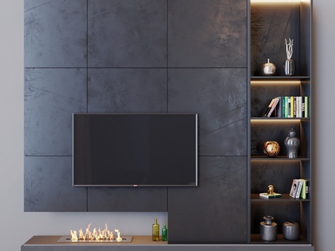  电视机套装183d模型 