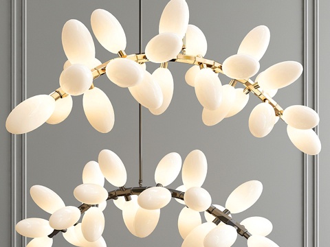  王国垂饰吊灯3d模型 