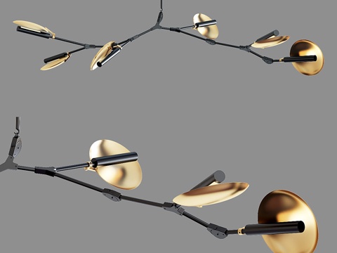  分支圆盘3d模型 