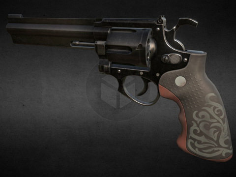  警长枪v053d模型 