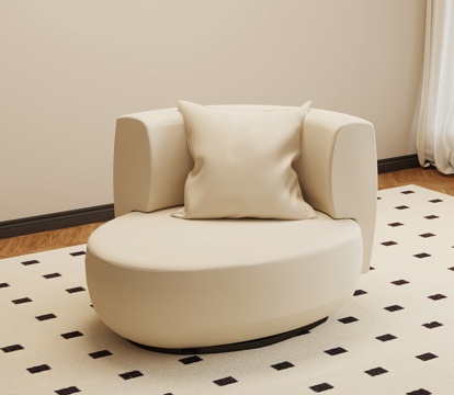 现代单人沙发 休闲沙发su模型