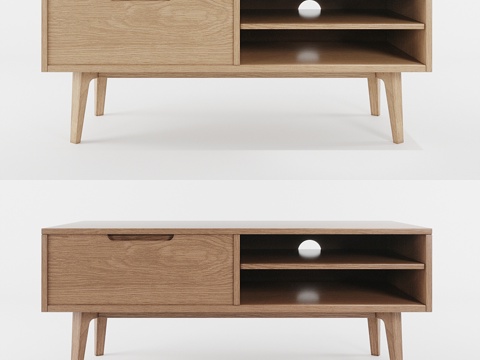  詹森媒体柜3d模型 