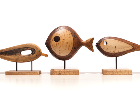  雕塑摆件su模型 