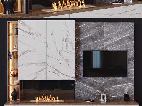  电视套装53d模型 