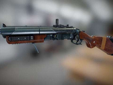  双管霰弹枪3d模型 