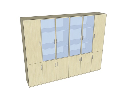  文件柜 办公家具su模型 