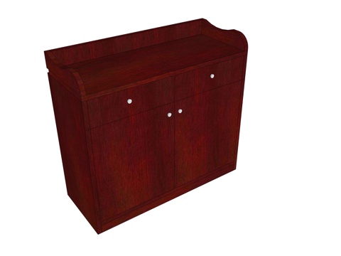  文件柜 办公家具su模型 