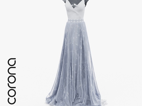  婚纱礼服3d模型 