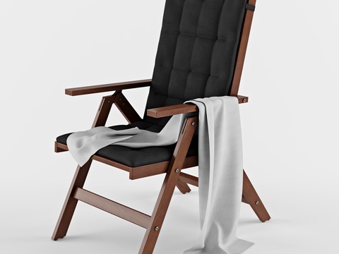  宜家ÄPPLARÖ折叠躺椅3d模型 