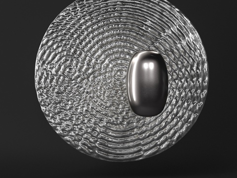  水滴迷你灯3d模型 