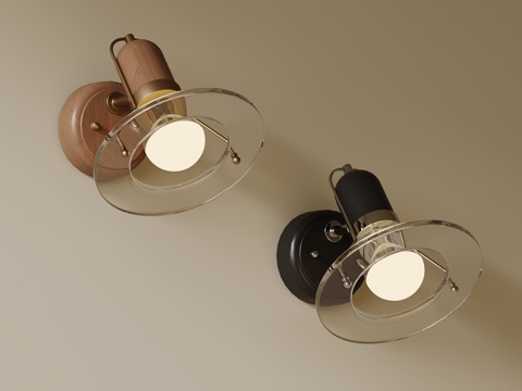 法式中古壁灯 复古壁灯 床头灯su模型