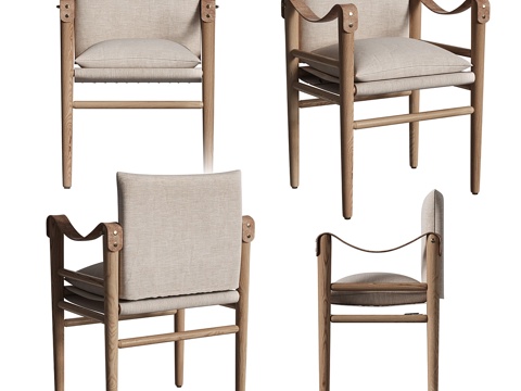  蒙托克餐椅3d模型 