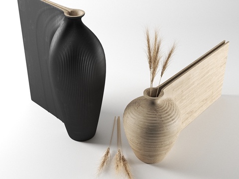  扎哈·哈迪德花瓶3d模型 