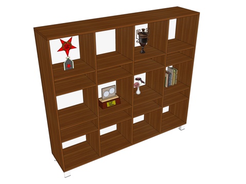  文件柜 办公家具su模型 