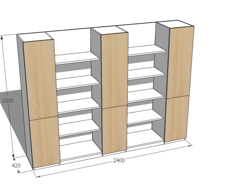 文件柜 办公家具su模型