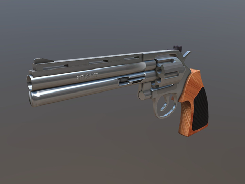  柯尔特蟒蛇3d模型 