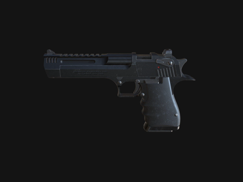  沙漠之鹰L5黑色3d模型 