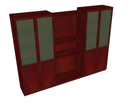  文件柜 办公家具su模型 