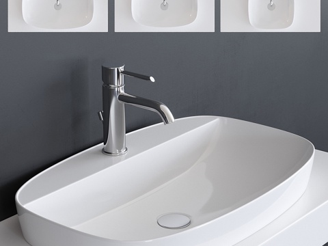  Ceramica Catalano Green Lux 洗手3d模型 