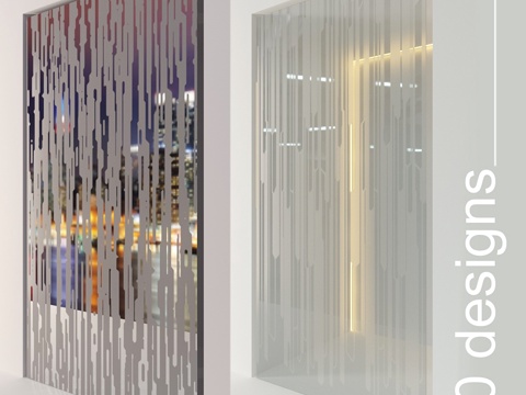  Union装饰玻璃选项3d模型 