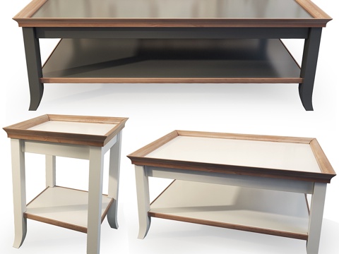  咖啡桌 coffee. Country Club. Flai3d模型 