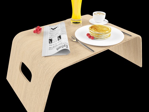  床头早餐3d模型 