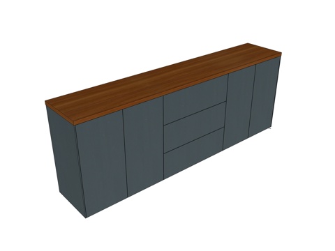  文件柜 办公家具su模型 