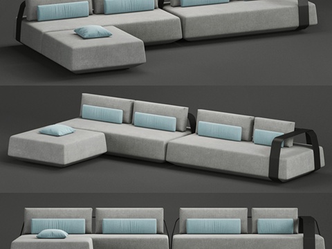  Manutti KUMO沙发3d模型 