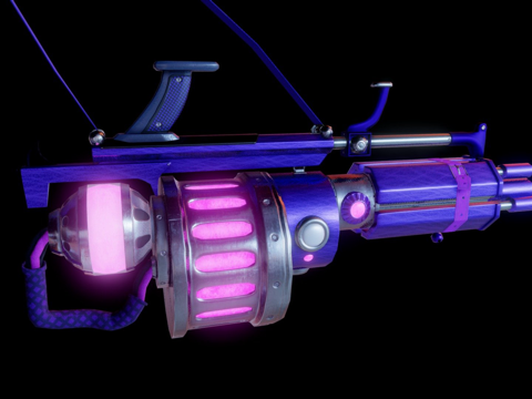  迷你枪定制金克丝3d模型 