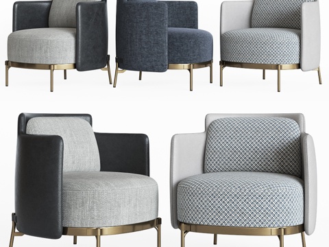  Minotti Tape扶手椅3d模型 